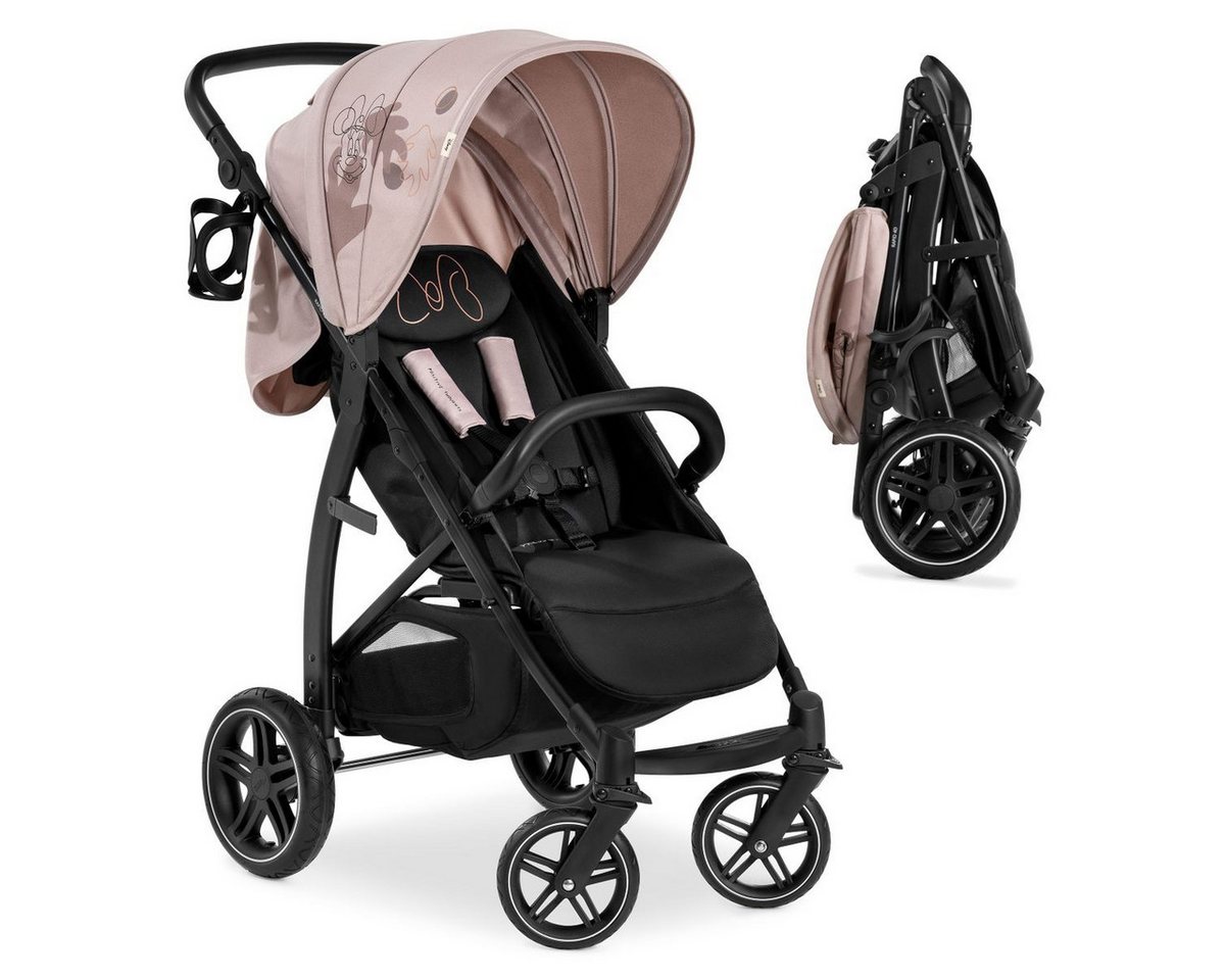 Hauck Kinder-Buggy Rapid 4D - Disney - Minnie Mouse Rose, mit Liegeposition, Getränkehalter - höhenverstellbar (bis 25 kg) von Hauck