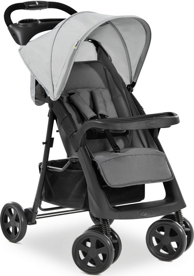 Hauck Kinder-Buggy Shopper Neo II, grey, mit schwenk- und feststellbaren Vorderrädern, von Hauck