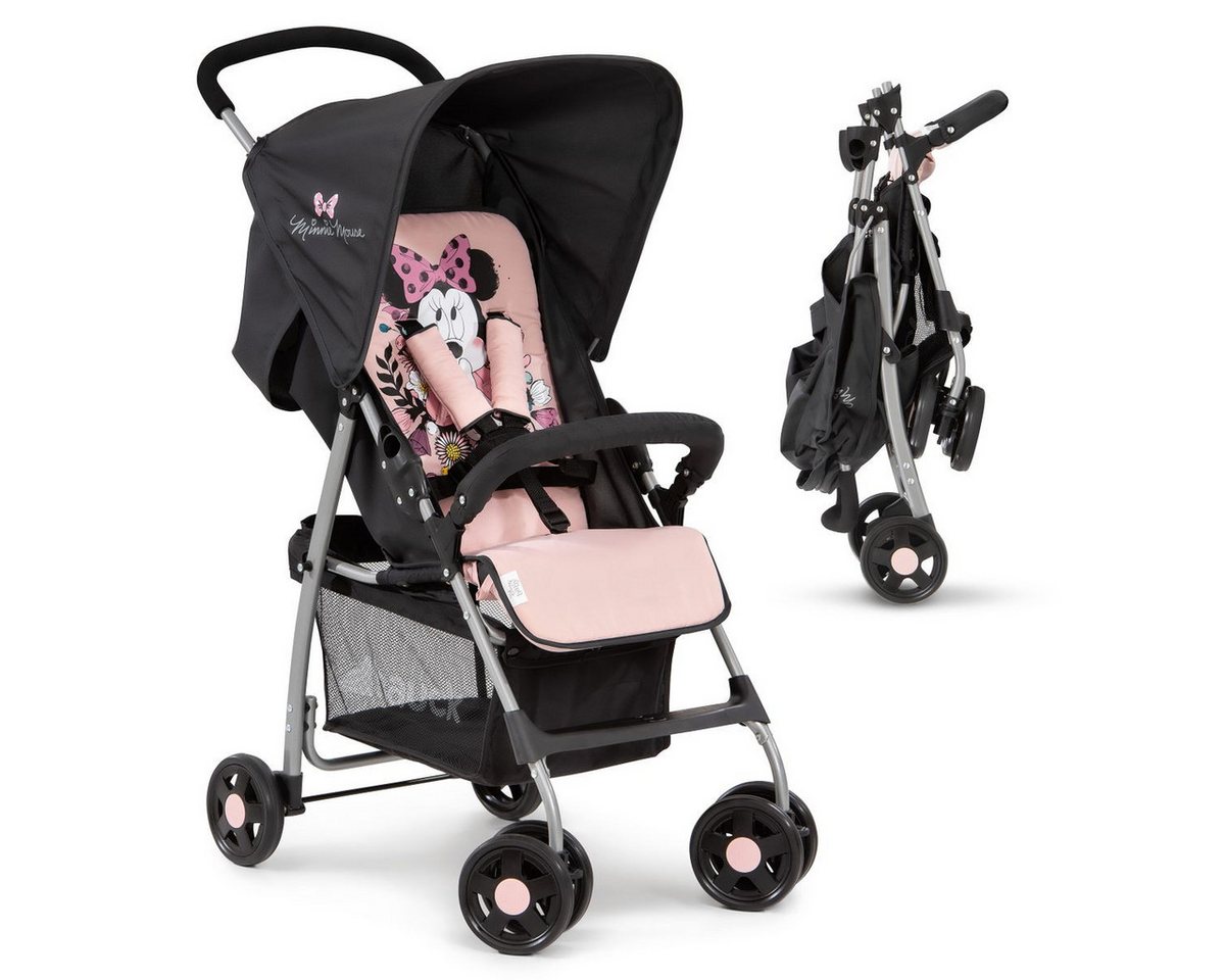 Hauck Kinder-Buggy Sport - Minnie Sweetheart, Reisebuggy mit Liegefunktion 5,9 kg leicht, bis 15 kg, klein faltbar von Hauck