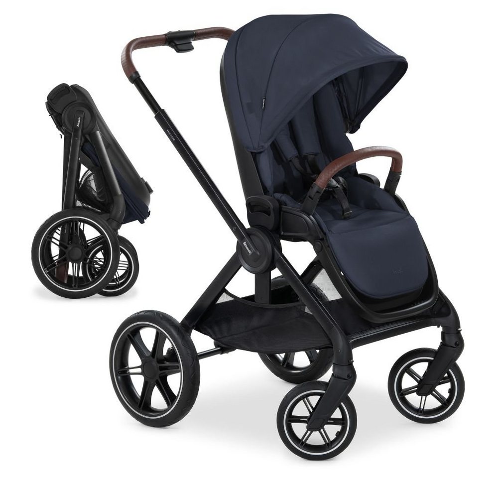 Hauck Kinder-Buggy Walk N Care - Dark Navy Blue, Sportwagen mit Liegeposition - verstellbarer Sitz und Griff bis 25 kg von Hauck