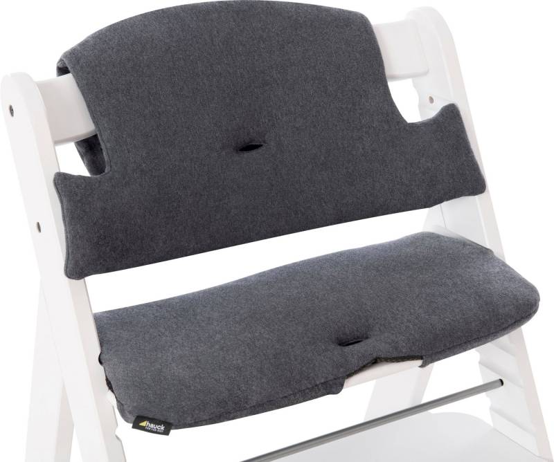 Hauck Kinder-Sitzauflage Select, jersey charcoal, für den ALPHA+ Holzhochstuhl und weitere Modelle von Hauck