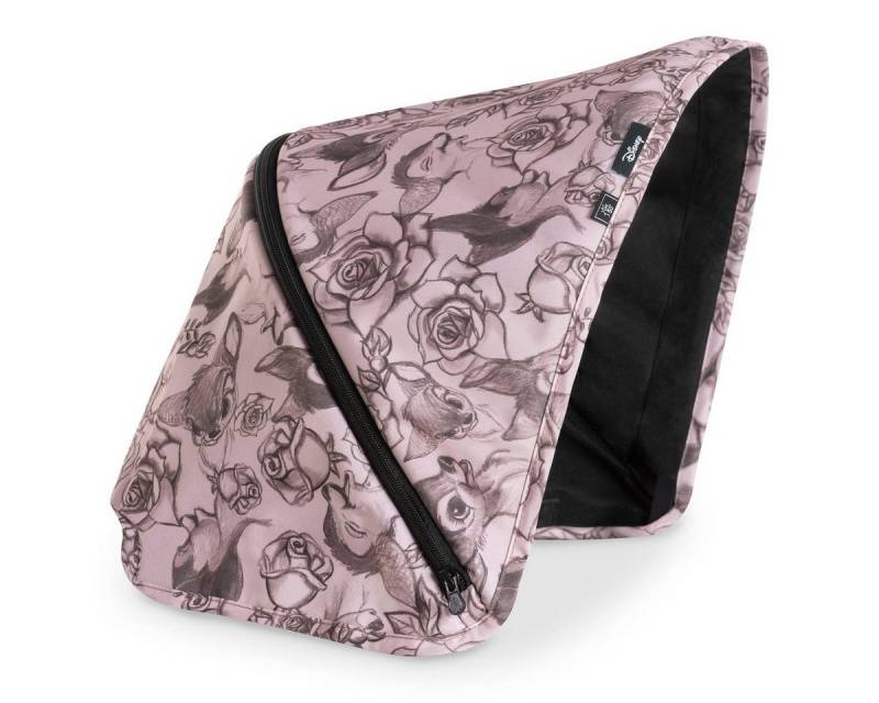 Hauck Kinderwagen-Sonnenschutzhülle Single Deluxe Canopy - Disney - Bambi, Zusatz Sonnenverdeck für Buggy Swift X mit UV Schutz 50+ von Hauck