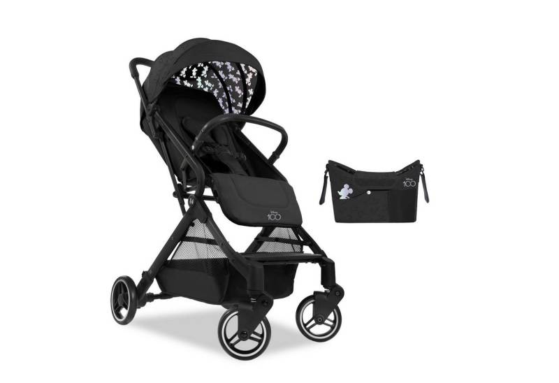 Hauck Kombi-Kinderwagen Hauck Travel N Care Set Disney 100 black inkl. Kinderwagen Organizer, Fünfpunkt-Sicherheitsgurt, verstellbare Rückenlehne von Hauck