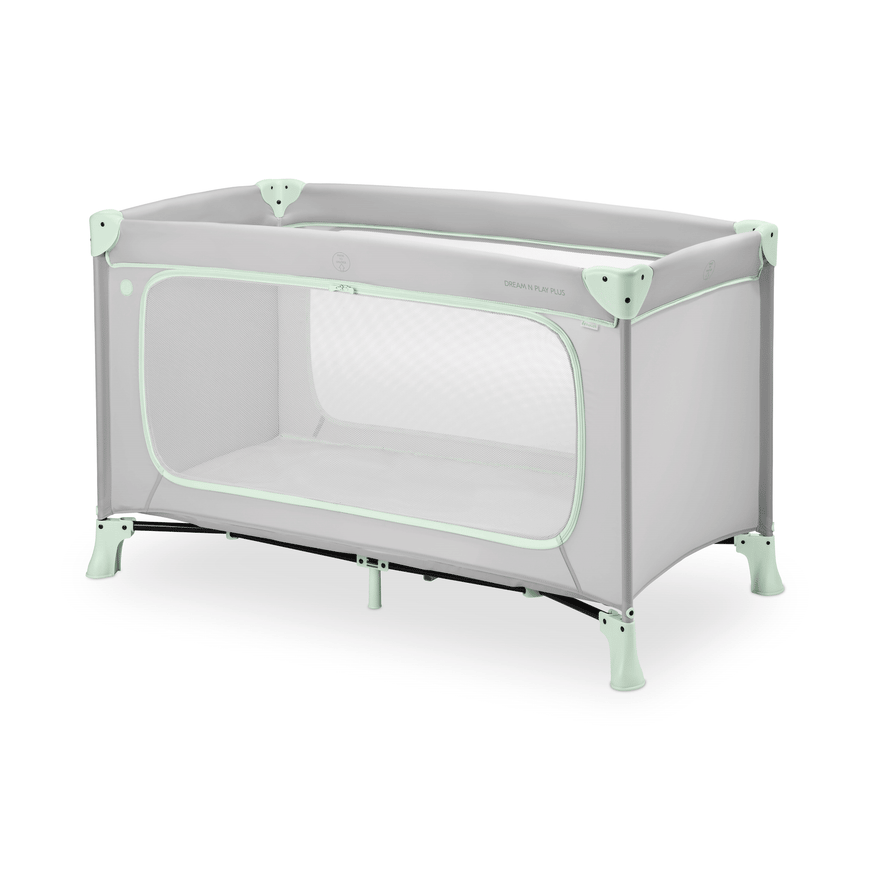 B-Ware Hauck Reisebett Babybett Kinderbett Dream N Play Plus Dusty Mint Faltbar von Hauck
