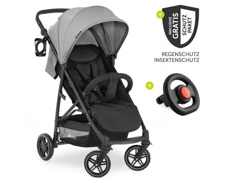 Hauck Sportbuggy Rapid 4R Plus - Grey, Sportwagen mit Liegefunktion, Lenkrad & Zubehör - klein faltbar Hauck Sportbuggy Rapid 4R Plus - Grey, Sportwagen mit Liegefunktion, Lenkrad & Zubehör - klein faltbar von Hauck