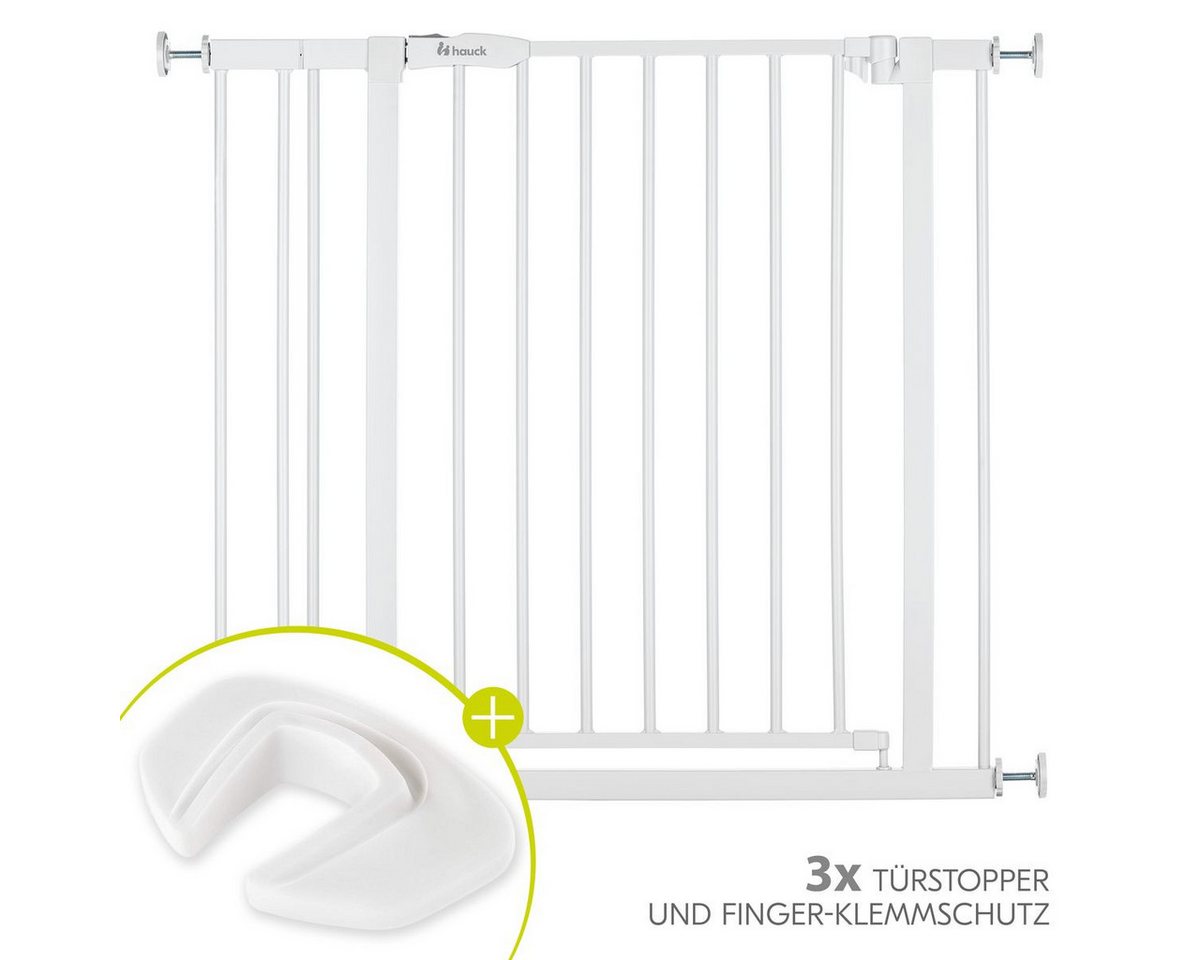 Hauck Türschutzgitter Open N Stop 2 - White, Treppenschutzgitter Set mit Verlängerung & 3x Klemmschutz ohne Bohren Hauck Türschutzgitter Open N Stop 2 - White, Treppenschutzgitter Set mit Verlängerung & 3x Klemmschutz ohne Bohren von Hauck