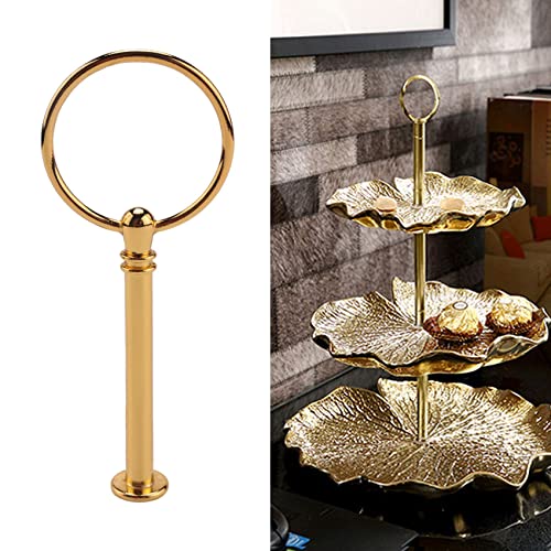 Haudang 5 Set Etageren Stangen Set,Metallstange Gold Stäbe Etagere, 3 Etage für Hochzeitstorte Tortenhalter Torten Etagere von Haudang