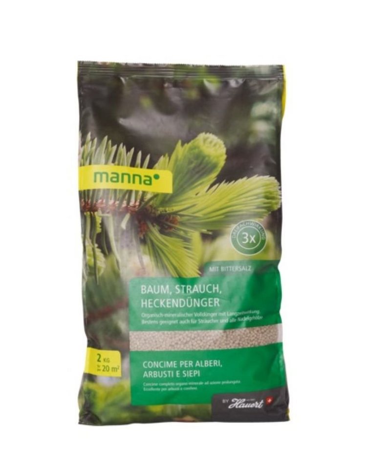 Hauert Blumendünger Manna Baum, Strauch, Heckendünger 2 kg für 20 qm von Hauert