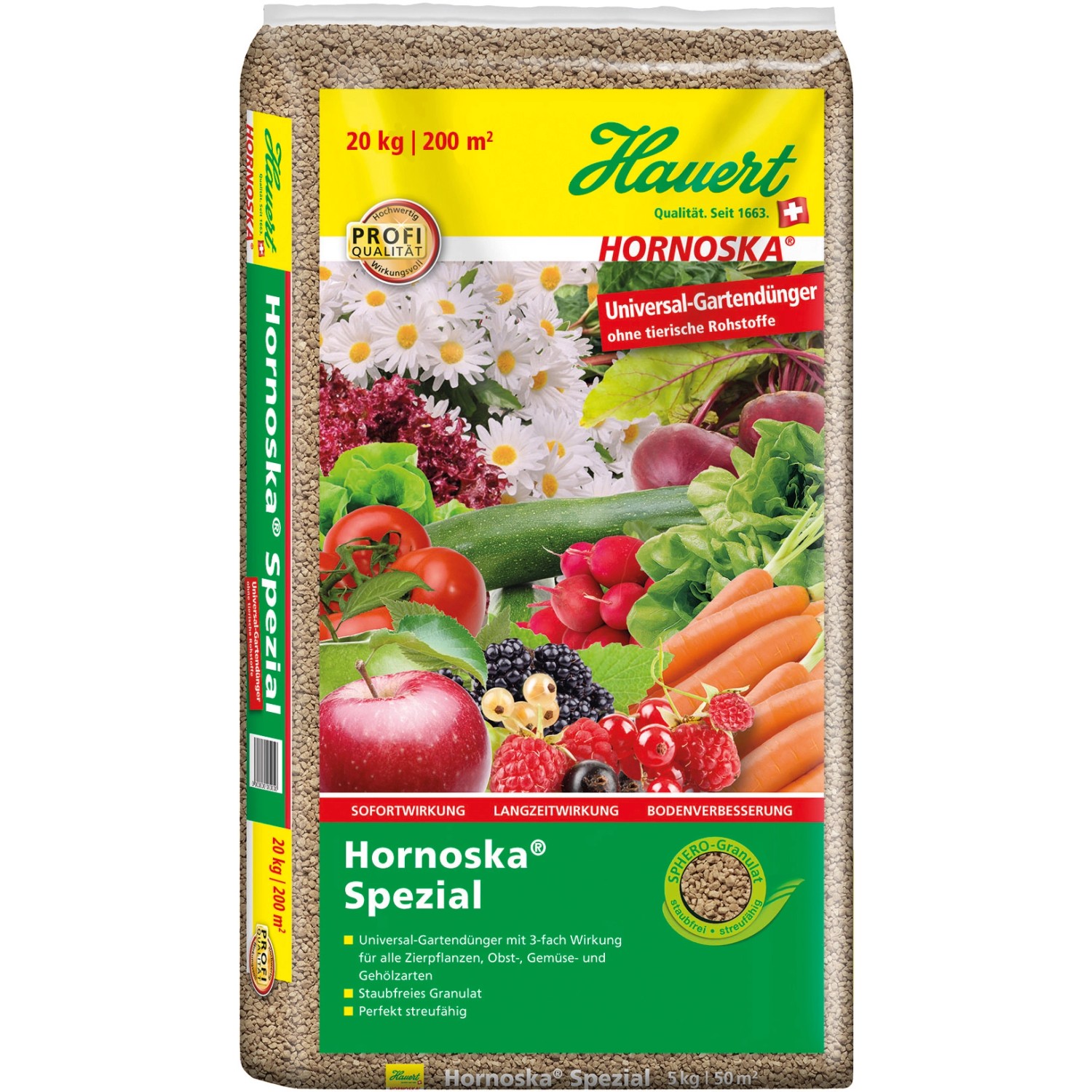 Hauert Hornoska Spezial Universal-Gartendünger 20 kg von Hauert