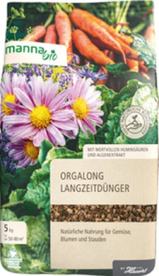 Hauert Langzeitdünger Manna Bio Orgalong 5 kg, organischer Langzeitdünger von Hauert