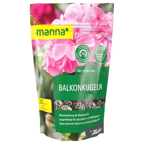 Hauert Manna Balkonkugeln 25 Kugeln Pflanzendünger von Hauert