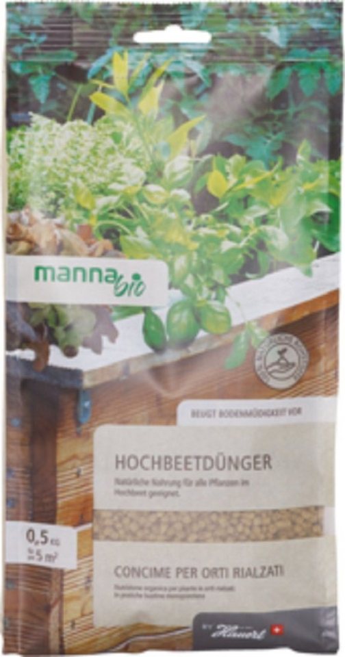 Hauert Obstdünger Manna Bio Hochbeetdünger 0,5 kg für 5 m² von Hauert