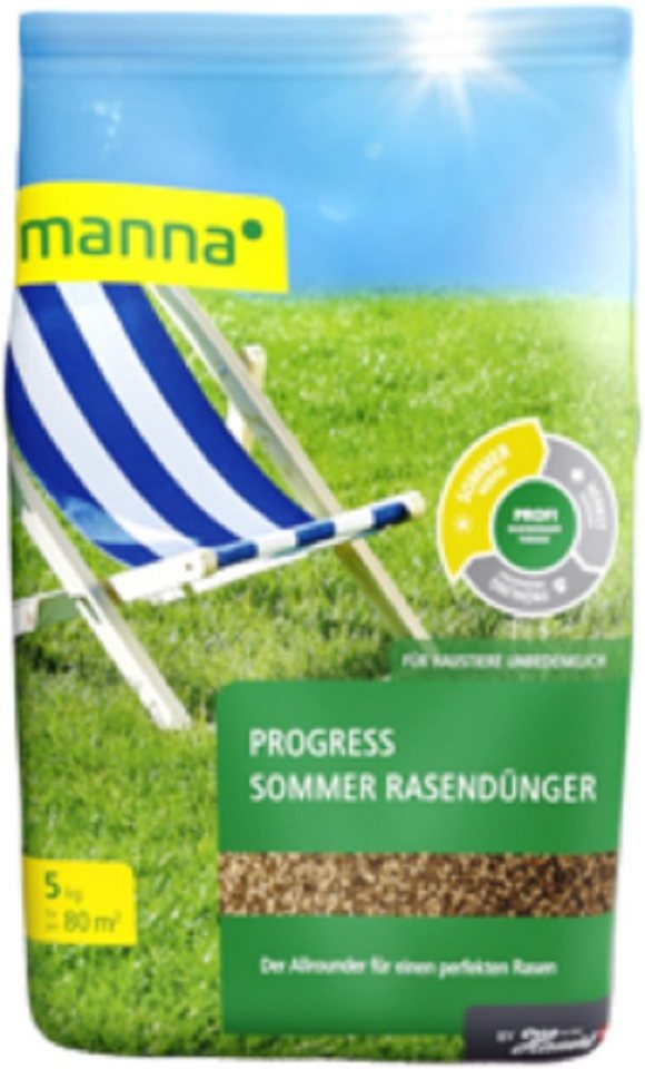 Hauert Rasendünger Manna Progress Sommer Rasendünger 5 kg für 200 qm von Hauert