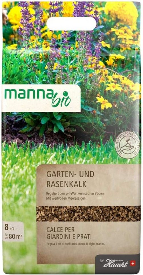 Hauert Rasendünger Manna Bio Garten- u. Rasenkalk 8 kg von Hauert