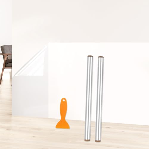 2 Stück Wandschutzfolie Selbstklebend​​ 30x200 cm/11.81x78.74 inch mit Abziehbürste Klebefolie Transparent​​ Spritzschutz​​ und ​​Schutzfolie​​ für Küchen, Möbel, Wände kann spurlos entfernt werden von Hauojaus