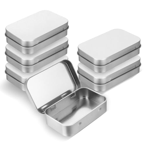 Hauojaus 6 Stück Metalldosen mit Deckel Blechdose mit Deckel Kleine Metallbox Metalldose Aufbewahrungsbox Metall Boxen für Zuhause Sügigkeiten und Kleinen Gegenständen (Silber 9,4 x 6 x 2,1 cm) Hauojaus 6 Stück Metalldosen mit Deckel Blechdose mit Deckel Kleine Metallbox Metalldose Aufbewahrungsbox Metall Boxen für Zuhause Sügigkeiten und Kleinen Gegenständen (Silber 9,4 x 6 x 2,1 cm) von Hauojaus