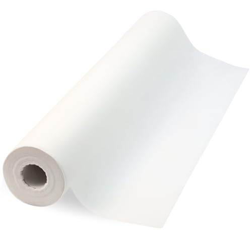 Einwegauflage 80cm x 50 Meter auf Rolle mit Perforation I Weiß I Vlieslaken ohne gumizug I Kosmetikliege - Tatto - SPA - Ärztekrepp von Haus-Held