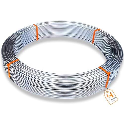 HausHeld® 40 Meter Rund Aluminiumdraht Durchmesser 8 mm I Erdungsleitung I Blitzschutz PV I Solarleitung - Ware wird meterweise verkauft I Masthalterung von Haus-Held