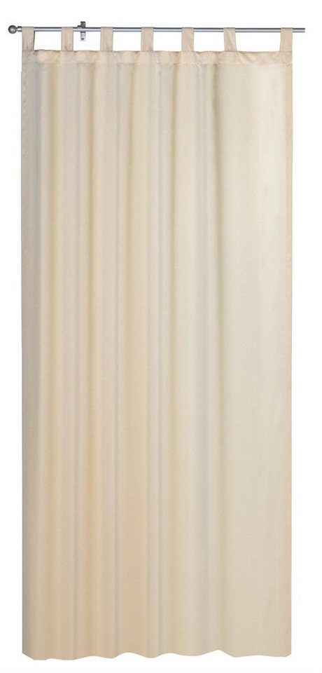 Haus und Deko Gardine Übergardine Emotion ca. 140x245 cm Schlaufen Gardine matt Blickdicht, Schlaufen (1 St), blickdicht, Polyester von Haus und Deko