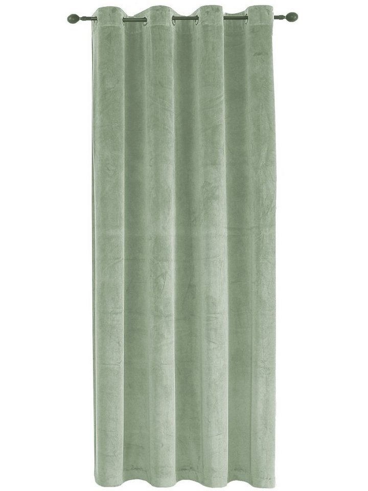 Haus und Deko Gardine Verdunkelungsvorhang Samt weich Ösen Vorhang blickdicht abdunkelnd, Ösen (1 St), Polyester von Haus und Deko