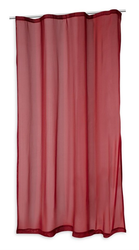 Gardine Voile Vorhang mit Kräuselband Gardine Sheer in transparent ca. 140x24, Haus und Deko, Kräuselband (1 St), transparent, Polyester von Haus und Deko