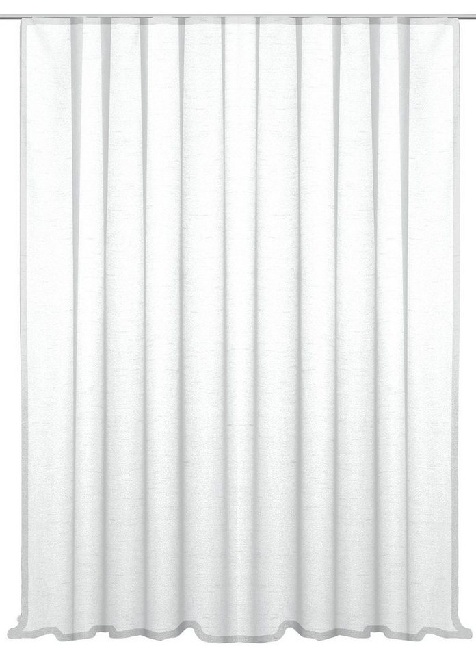 Gardine Vorhang Kräuselband 300x245 cm Seidenglanz halbtransparent Gardine, Haus und Deko, Kräuselband (1 St), halbtransparent, Polyester von Haus und Deko