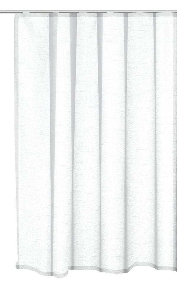 Gardine Vorhang Kräuselband Seidenglanz halbtransparent Dekoschal Gardine, Haus und Deko, Kräuselband (1 St), halbtransparent, Polyester von Haus und Deko