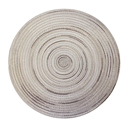 Haus und Deko Bast Platzset rund ca. 40 cm Ø Kunststoff Tischset Untersetzer waschbar Sand Beige - Taupe meliert Haus und Deko Bast Platzset rund ca. 40 cm Ø Kunststoff Tischset Untersetzer waschbar Sand Beige - Taupe meliert von Haus und Deko
