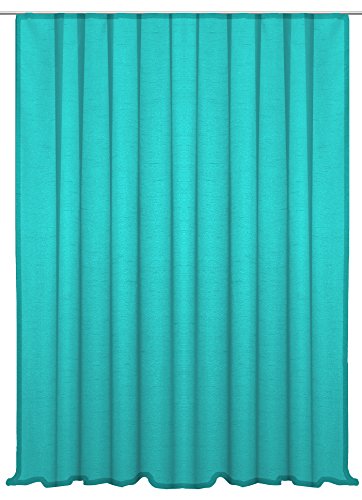 Haus und Deko Dekoschal Vorhangschal in Seidenglanz halbtransparent Vorhang lichtdurchlässig Übergardine Kräuselband Wohnzimmer Gardine ca. 300x245 cm von Haus und Deko