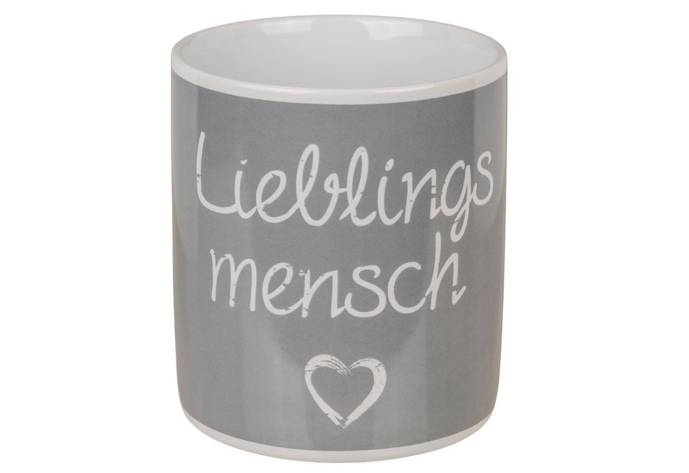 Haus und Deko Geschirr-Set Lieblingsmensch Tasse Jumbo 850 ml Geschenk Kaffeetasse Steingut Beche (1-tlg), 1 Personen, Keramik von Haus und Deko