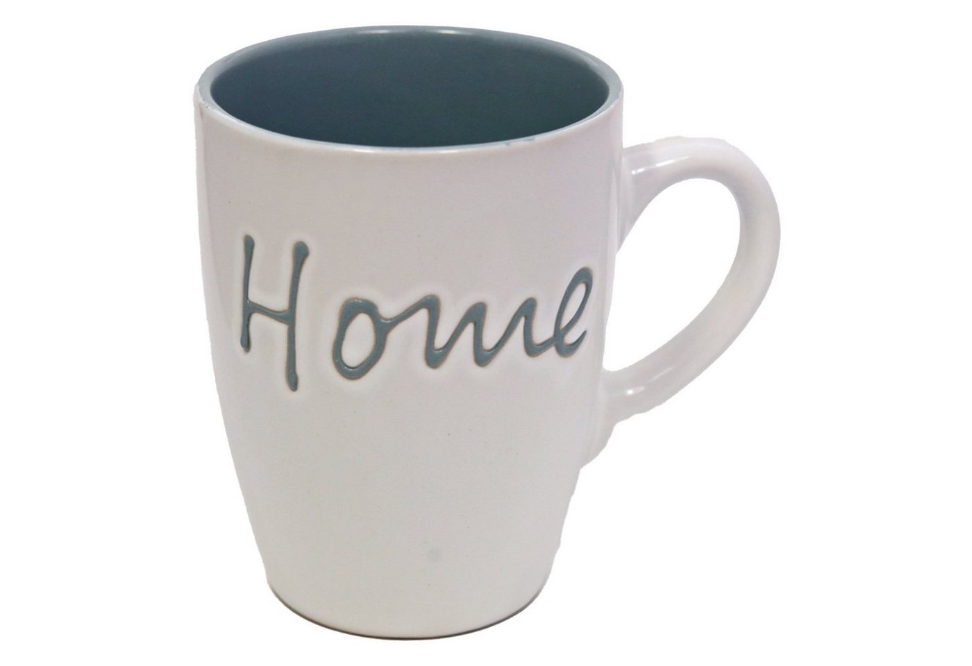 Haus und Deko Geschirr-Set Tasse Becher Home Kaffetasse Steingut Mug Teetasse Milchkaffeetasse 3 (1-tlg), Keramik von Haus und Deko