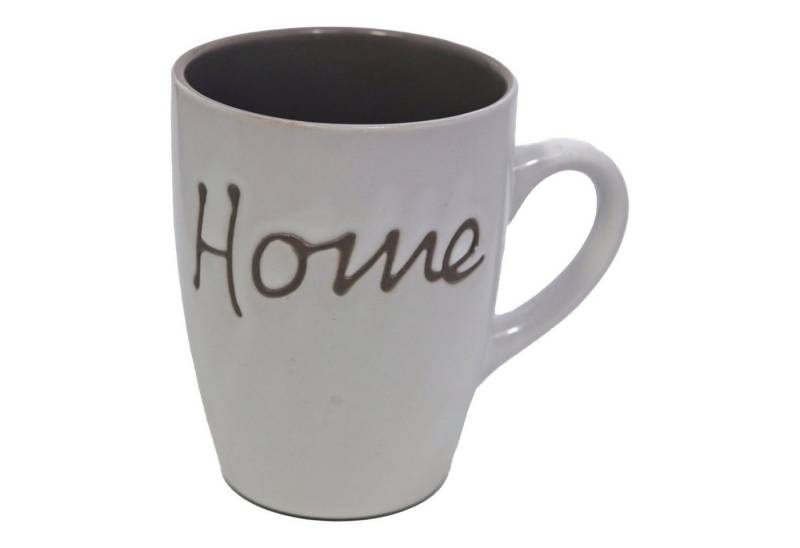 Haus und Deko Geschirr-Set Tasse Becher Home Kaffetasse Steingut Mug Teetasse Milchkaffeetasse 3 (1-tlg), Keramik von Haus und Deko