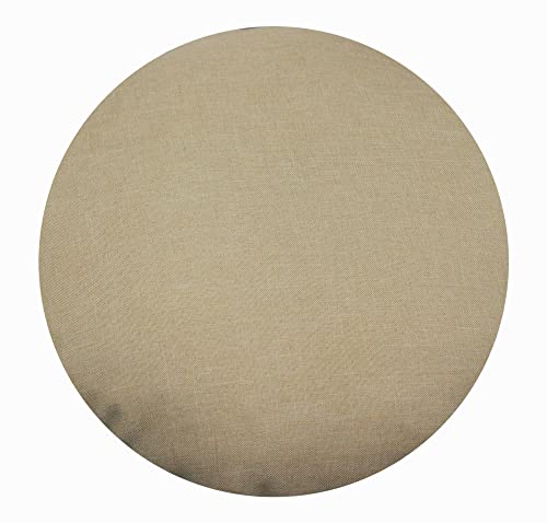 Haus und Deko Kissenbezug rund Leinenoptik Kissenhülle Struktur Kissen (Beige Natur, 80 cm Rund) Dekokissenhülle Größen- Farbauswahl von Haus und Deko