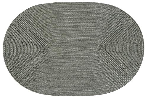 Haus und Deko Platzset Polypro oval ca. 45 x 30 cm Grau Platzdeckchen Tischset geflochtene Bast-Optik Haus und Deko Platzset Polypro oval ca. 45 x 30 cm Grau Platzdeckchen Tischset geflochtene Bast-Optik von Haus und Deko