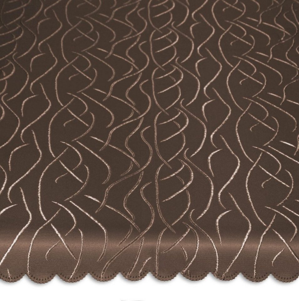 Haus und Deko Tischdecke Mitteldecke eckig 110x110 cm Tischdecke Struktur damast Streifen bügel (1-tlg) von Haus und Deko