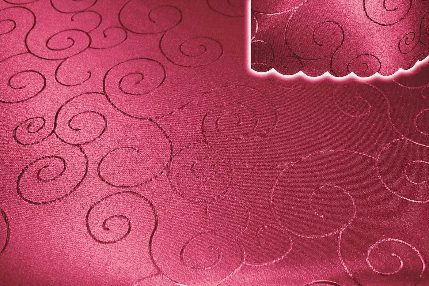 Haus und Deko Tischdecke Tischdecke 130x130 cm damast Ornamente Mitteldecke bügelfrei fleckenab (1-tlg) von Haus und Deko
