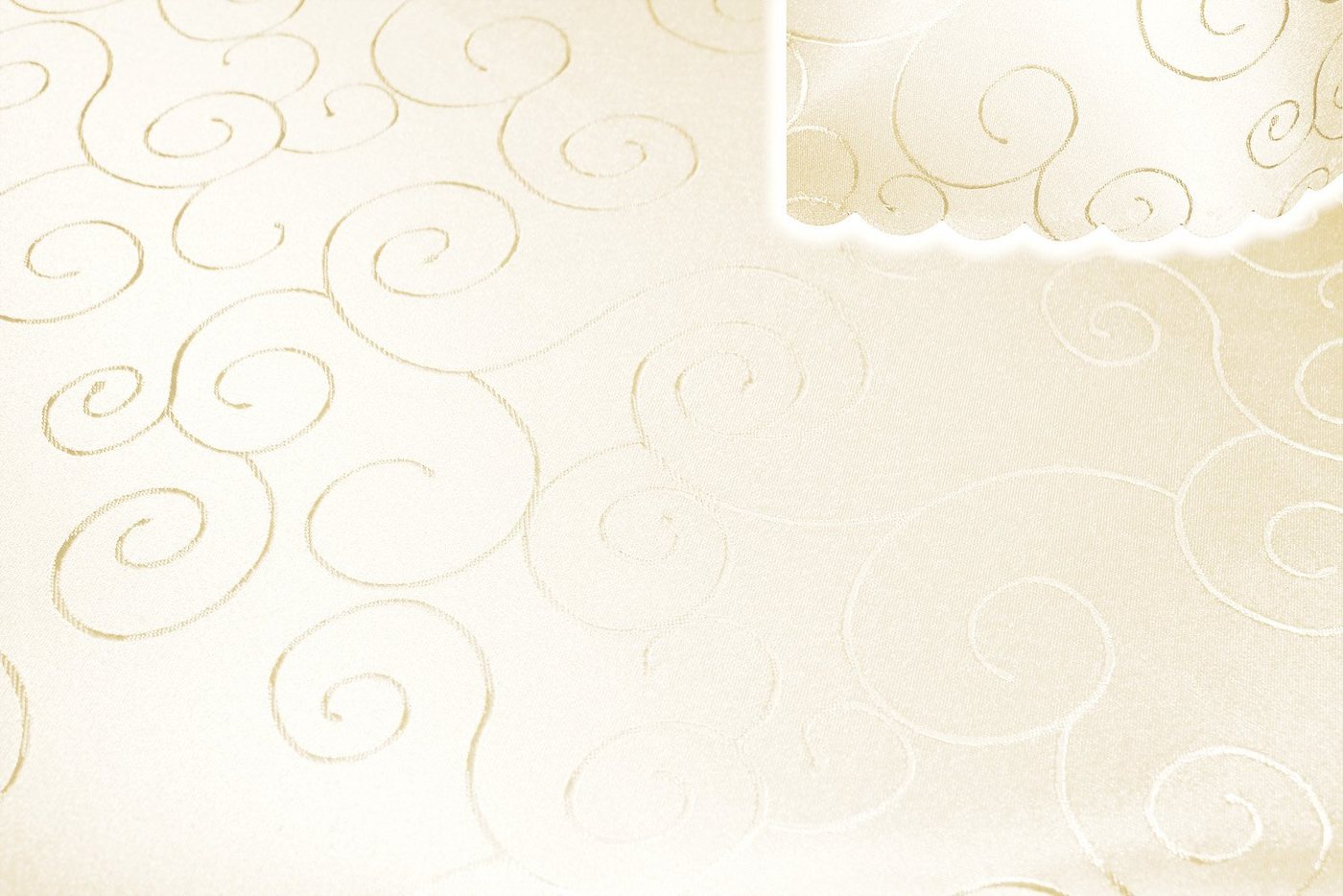 Haus und Deko Tischdecke Tischdecke 135x180 cm eckig damast Ornamente bügelfrei fleckenabweisen (1-tlg) von Haus und Deko