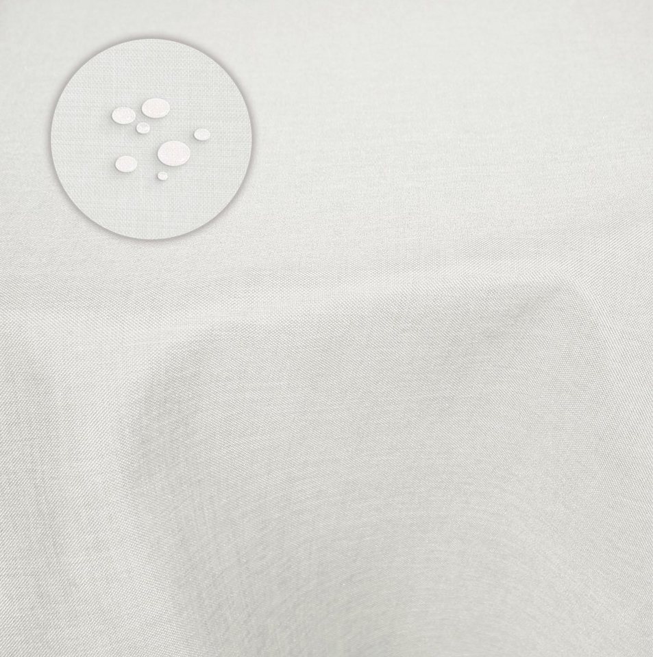 Haus und Deko Tischdecke Tischdecke 135x180 cm oval beschichtet Leinenoptik wasserabweisend (1-tlg) von Haus und Deko
