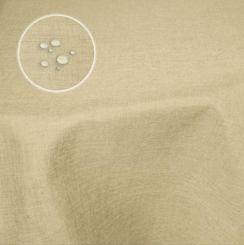 Haus und Deko Tischdecke Tischdecke 160x220 cm oval beschichtet Leinenoptik wasserabweisend (1-tlg) von Haus und Deko