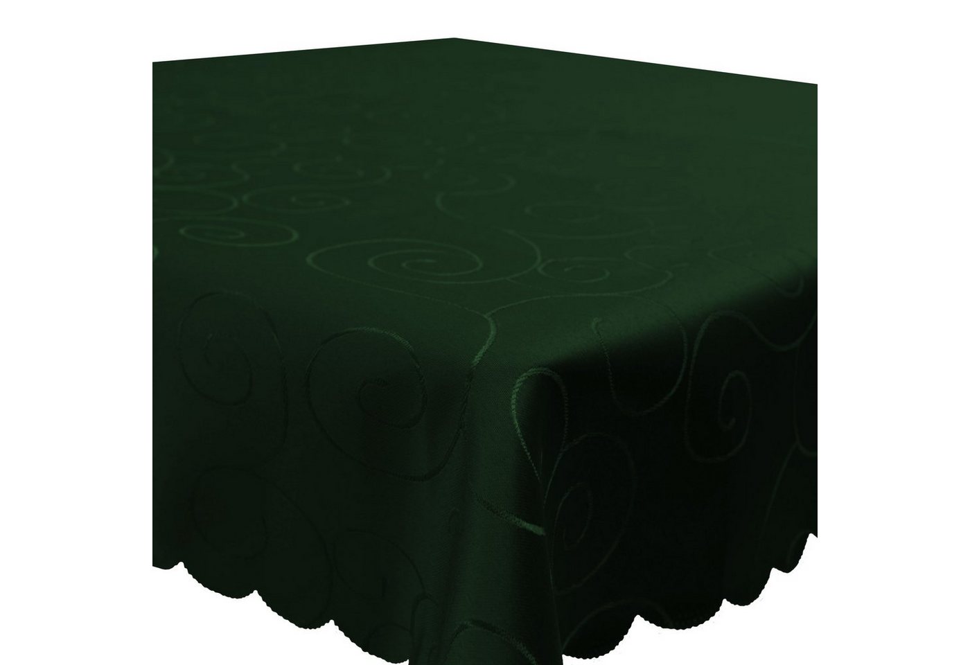 Haus und Deko Tischdecke Tischdecke Damast Ornamente eckig Circle Struktur bügelfrei pflegeleic (1-tlg) von Haus und Deko