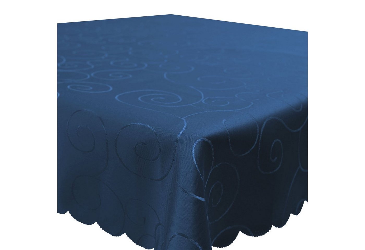 Haus und Deko Tischdecke Tischdecke Damast Ornamente eckig Circle Struktur bügelfrei pflegeleic (1-tlg) von Haus und Deko