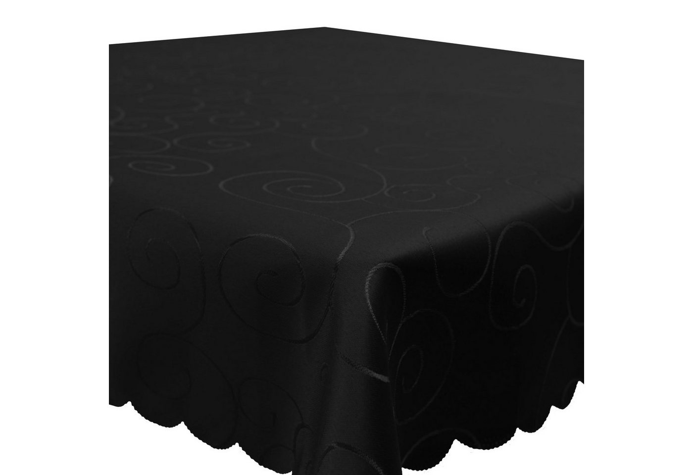 Haus und Deko Tischdecke Tischdecke Damast Ornamente eckig Circle Struktur bügelfrei pflegeleic (1-tlg) von Haus und Deko