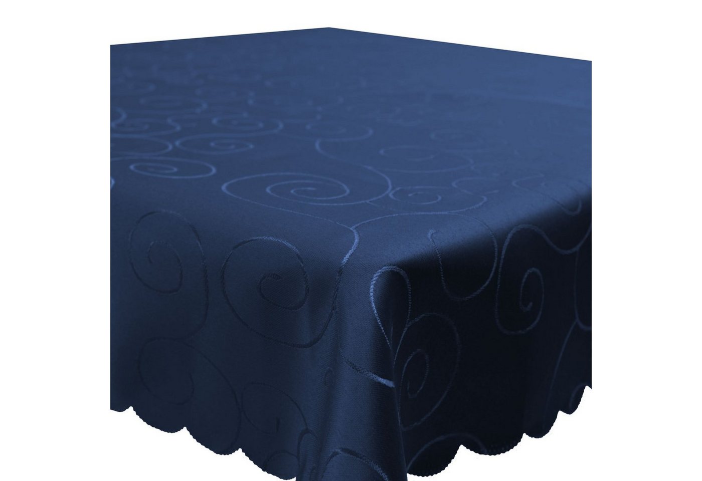 Haus und Deko Tischdecke Tischdecke Damast Ornamente eckig Circle Struktur bügelfrei pflegeleic (1-tlg) von Haus und Deko