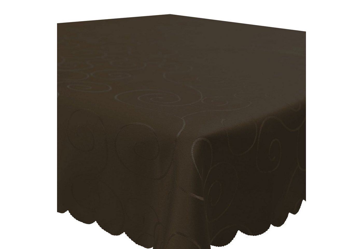 Haus und Deko Tischdecke Tischdecke Damast Ornamente eckig Circle Struktur bügelfrei pflegeleic (1-tlg) von Haus und Deko