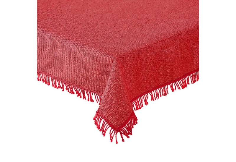 Haus und Deko Tischdecke Tischdecke Gartentischdecke Weichschaum Outdoor PVC rechteckig Terrass (1-tlg) von Haus und Deko