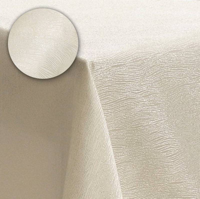 Haus und Deko Tischdecke Tischdecke Illuvia Tischwäsche Mitteldecke champagner (1-tlg) von Haus und Deko