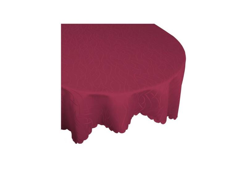 Haus und Deko Tischdecke Tischdecke Oval Damast Streifen Tischwäsche Tischdecken (1-tlg) von Haus und Deko