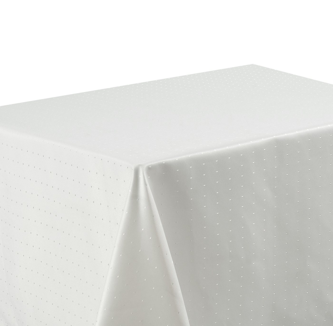 Haus und Deko Tischdecke Tischdecke Punkte eckig fleckenabweisend bügelfrei Tischwäsche Mitteld (1-tlg) von Haus und Deko