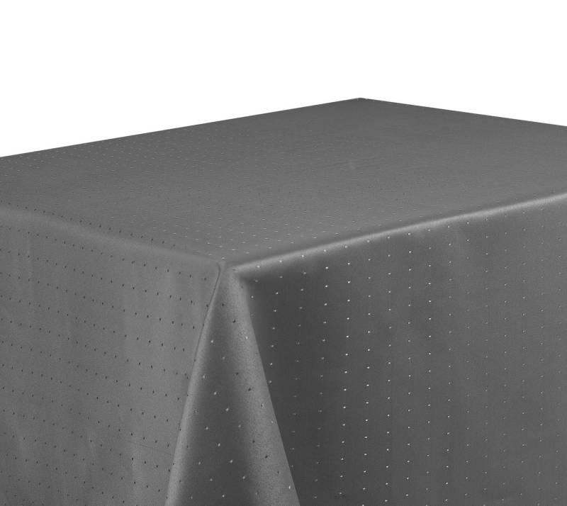 Haus und Deko Tischdecke Tischdecke Punkte eckig fleckenabweisend bügelfrei Tischwäsche Mitteld (1-tlg) von Haus und Deko