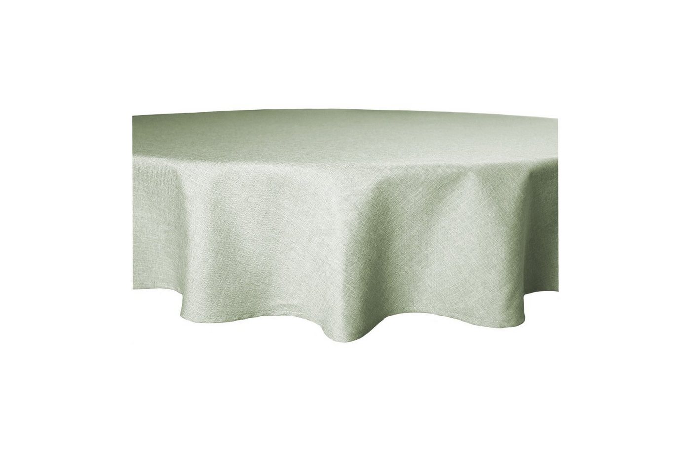 Haus und Deko Tischdecke Tischdecke rund Leinenoptik Lotuseffekt Tischwäsche Wasserabweisend (1-tlg) von Haus und Deko